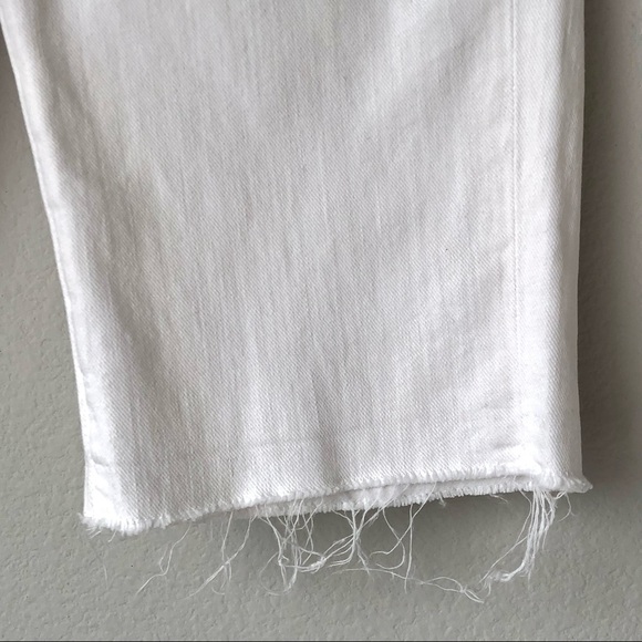 SUMMER CLOSEOUT ☀️ \Paige\• Bermuda Cutoff Shorts in Optic White - Picture 7 of 16